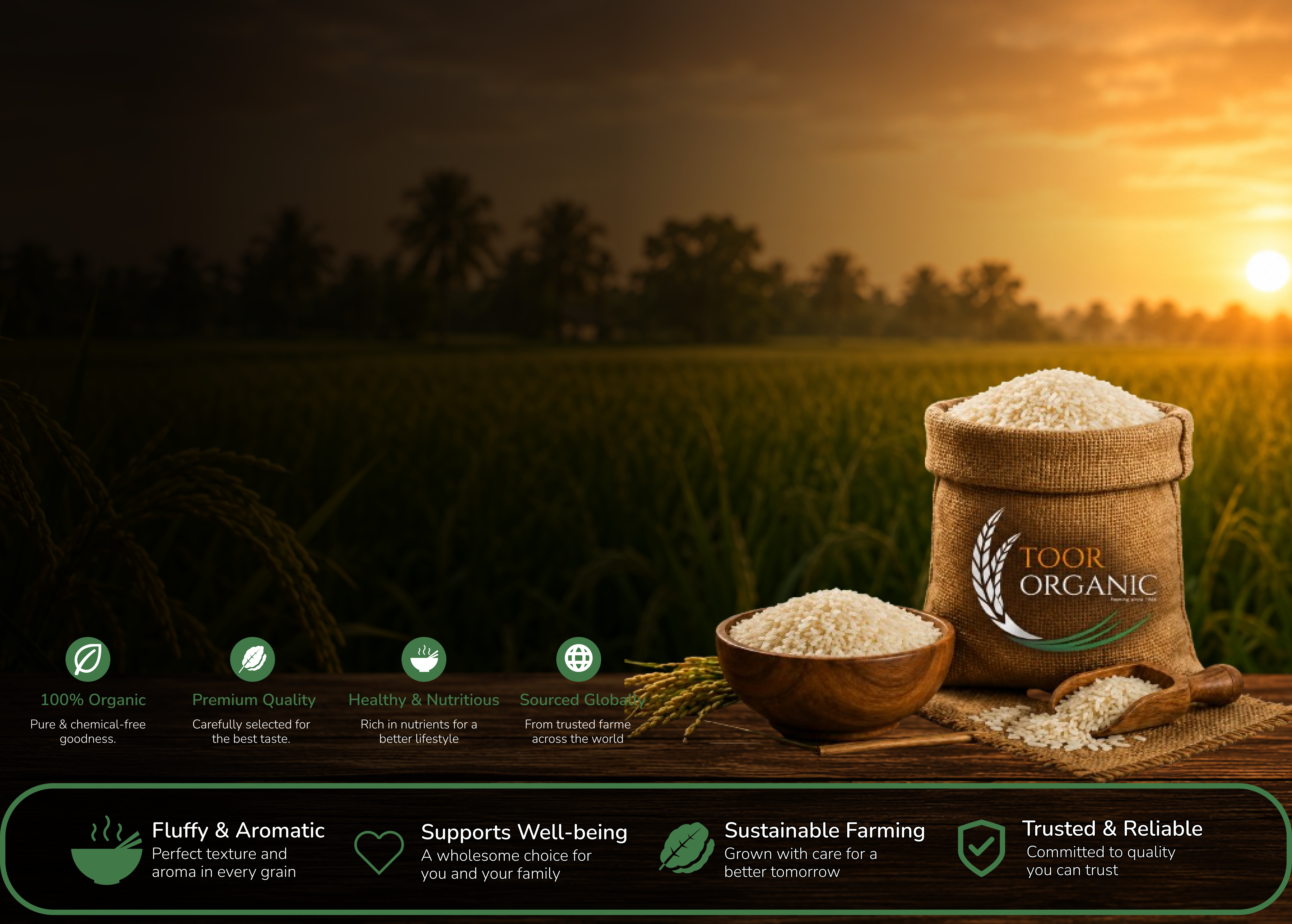 Pure and Healthy Organic Rice